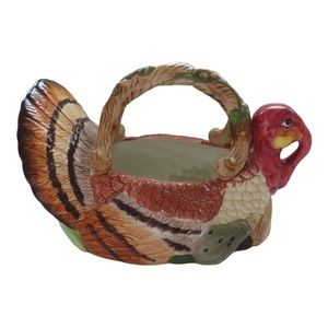 Jay Import Co 1997 Ceramic Turkey Basket